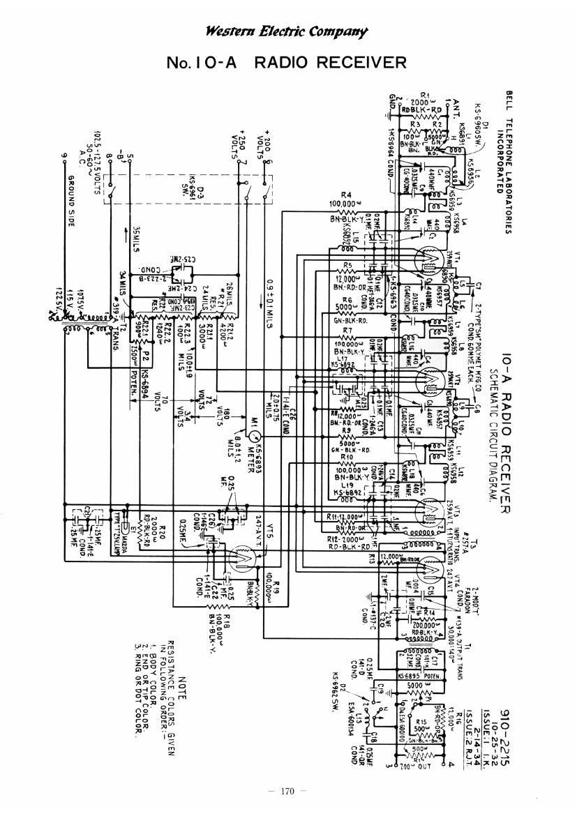 western electric 10 a radio schematic