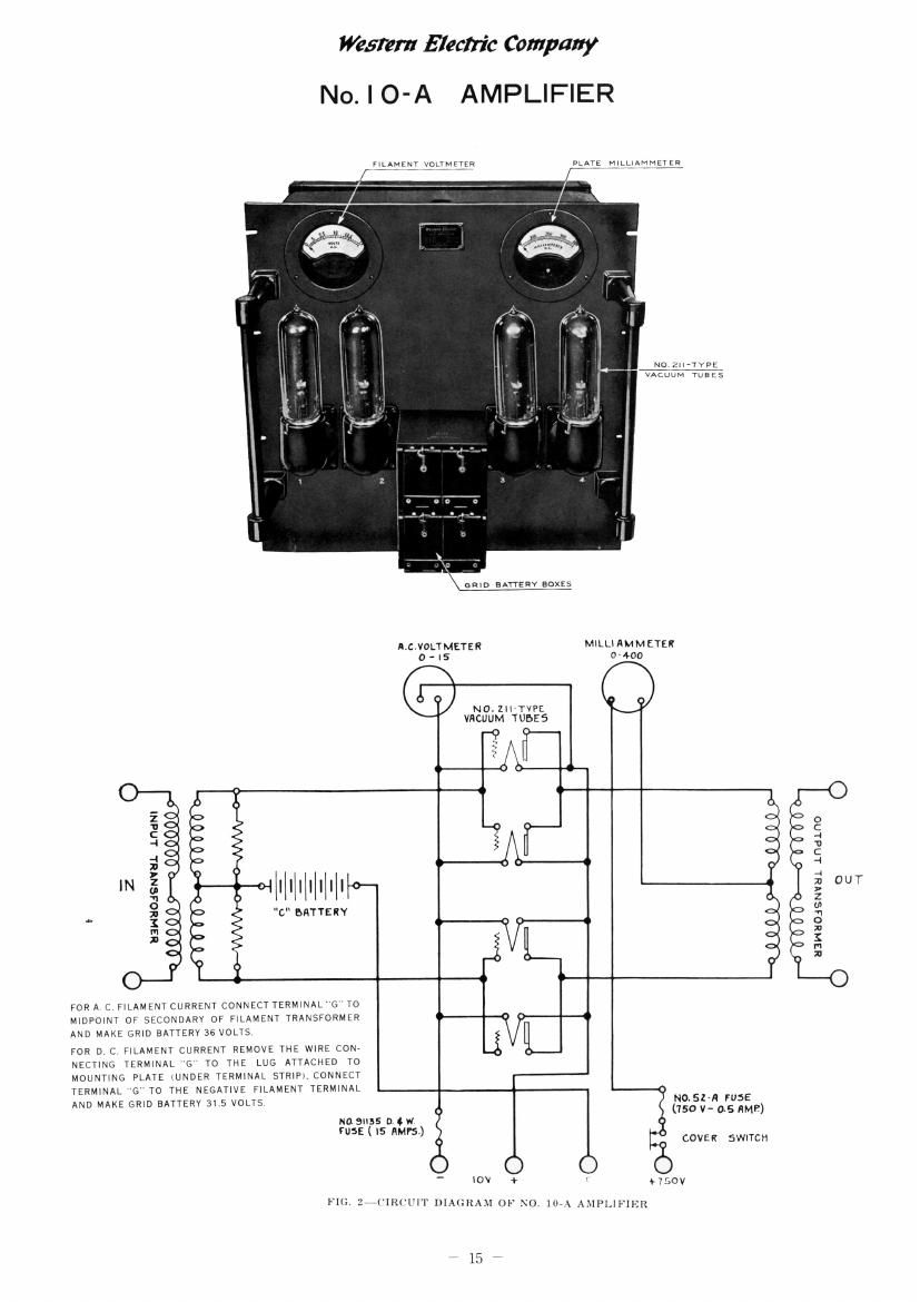 western electric 10 a schematic