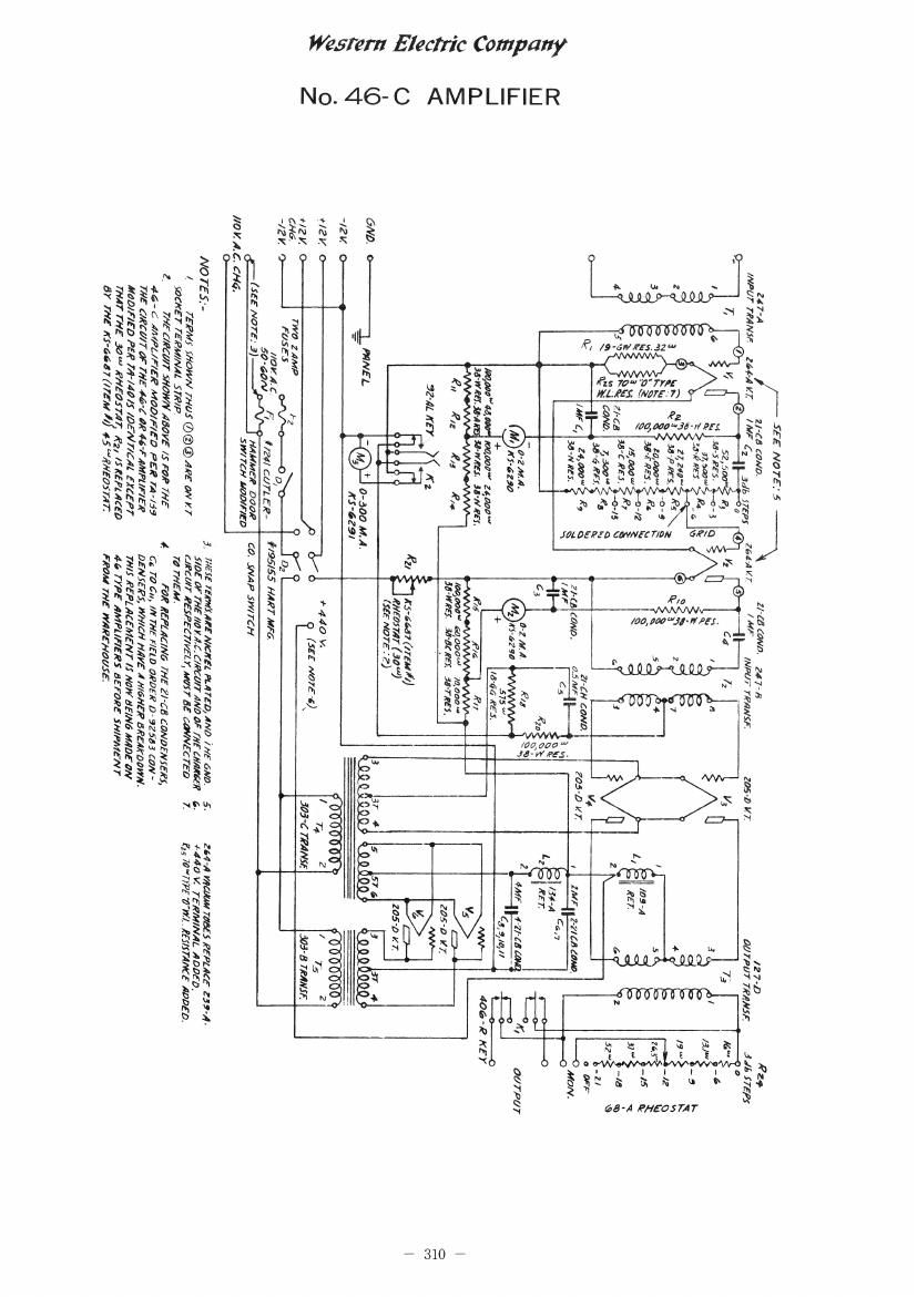 western electric 46 c schematic