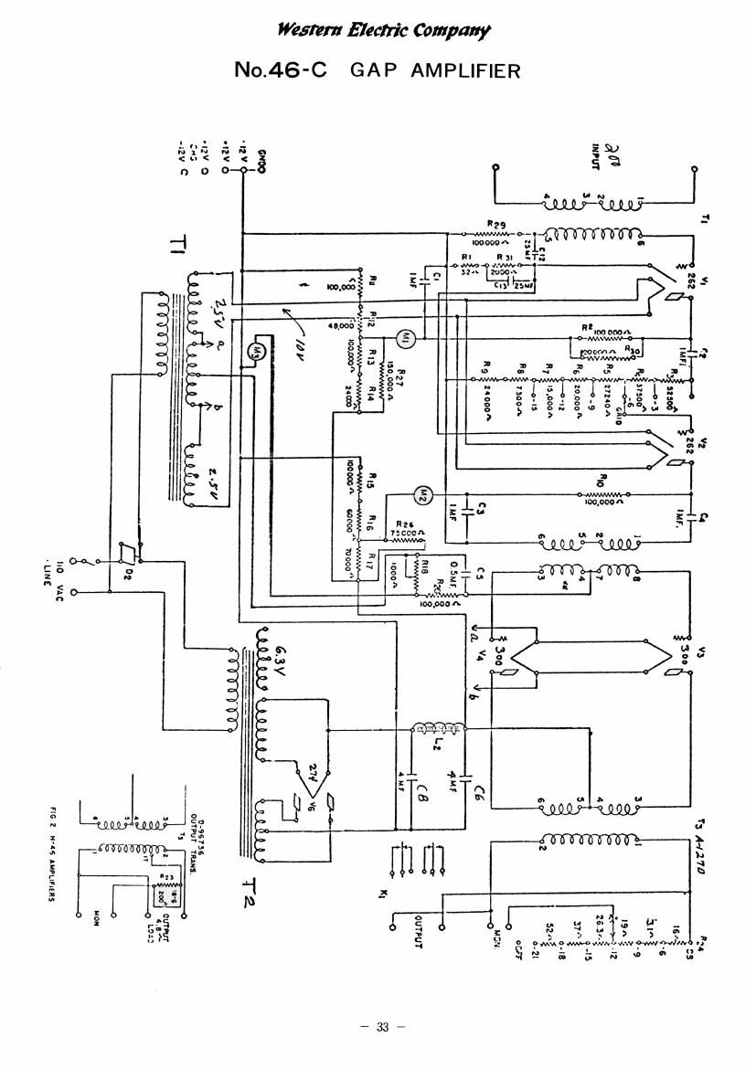 western electric 46 cgap schematic