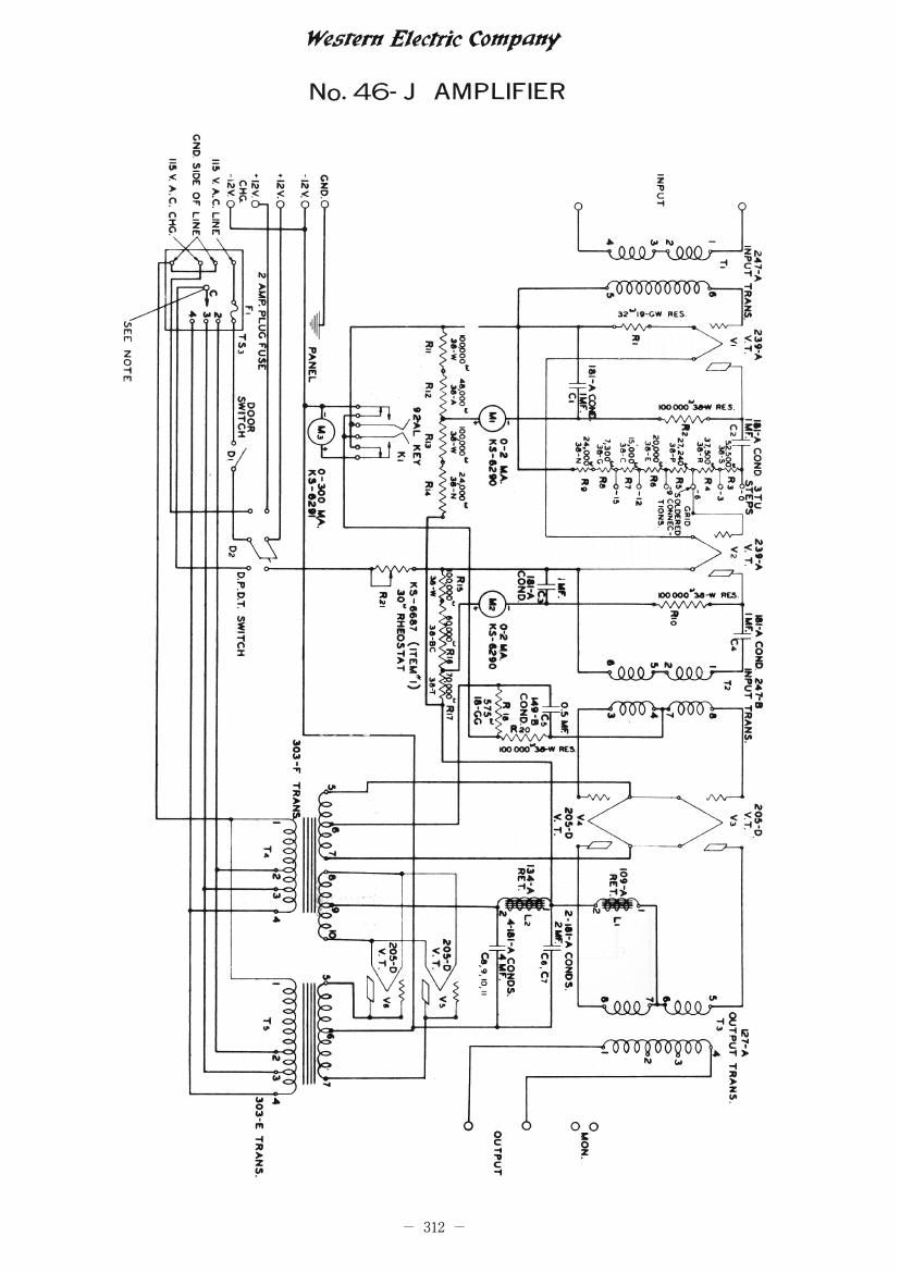 western electric 46 j schematic