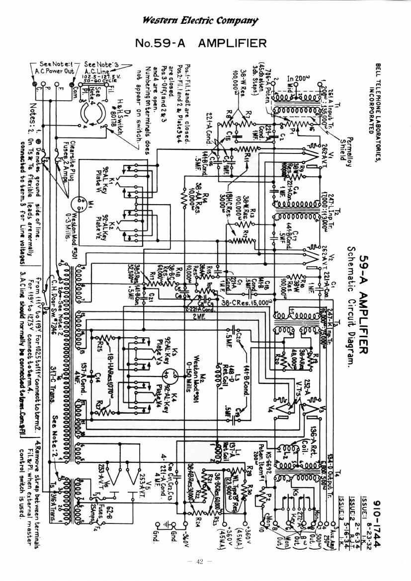 western electric 59 a schematic