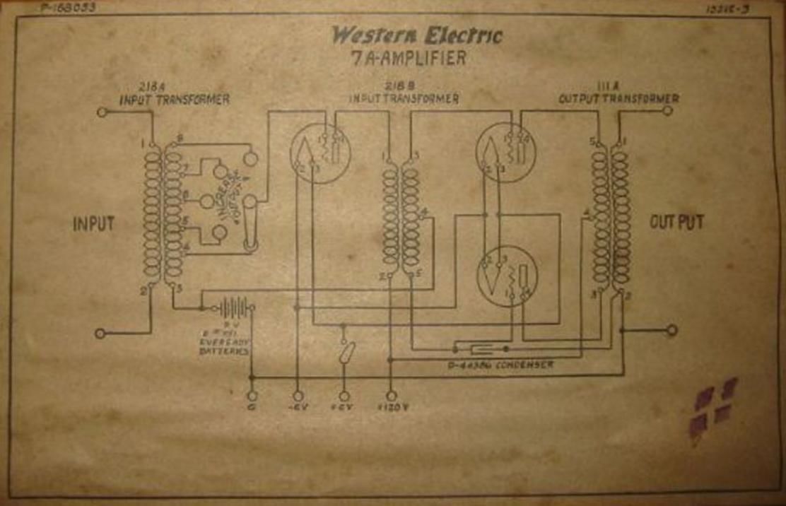western electric 7 a schematic