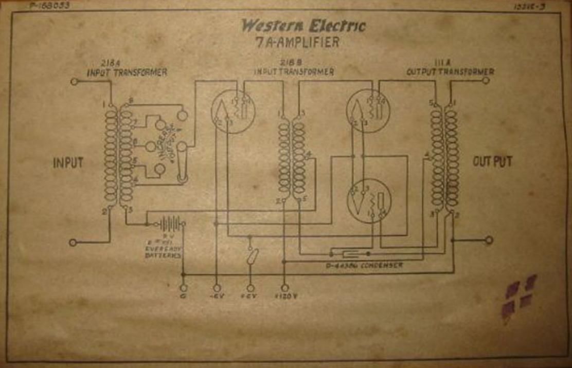 western electric 7 a schematic