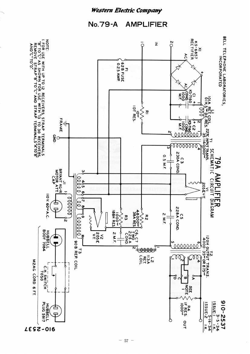 western electric 79 a schematic