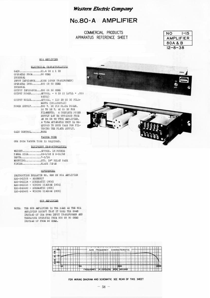 western electric 80 a schematic