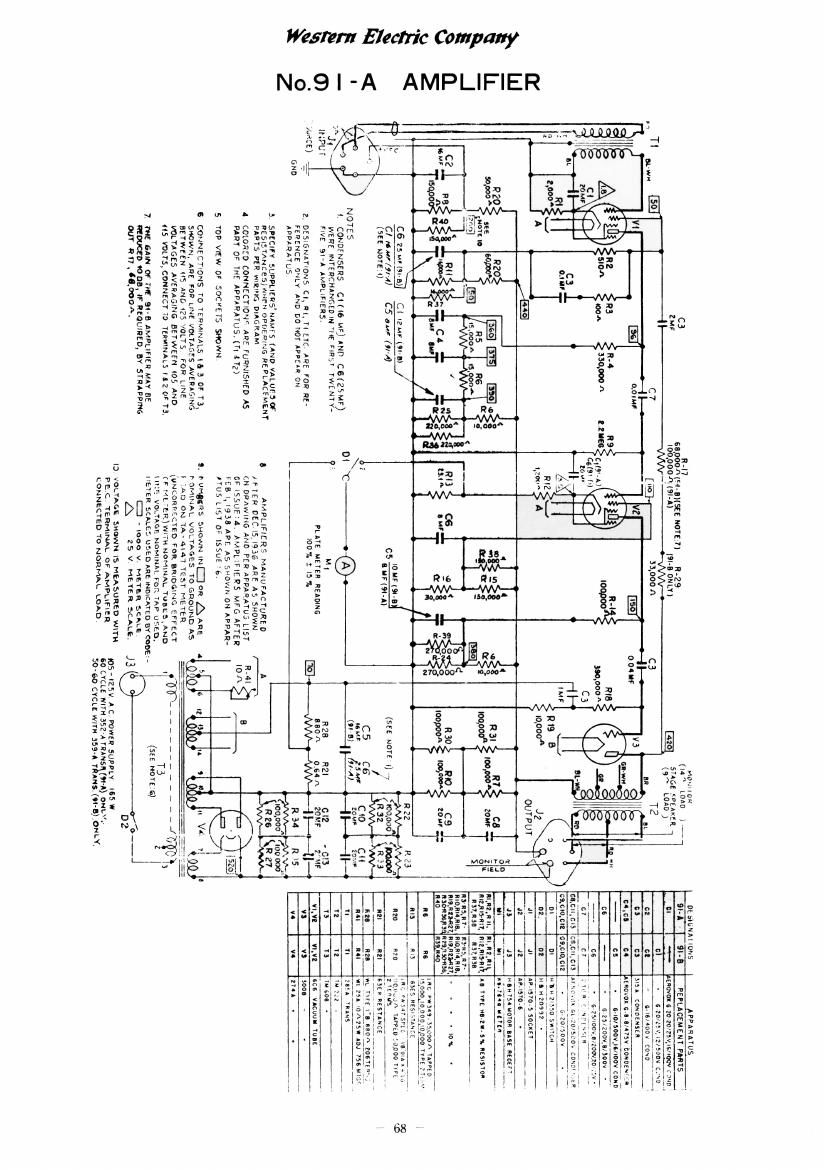 western electric 91 a schematic