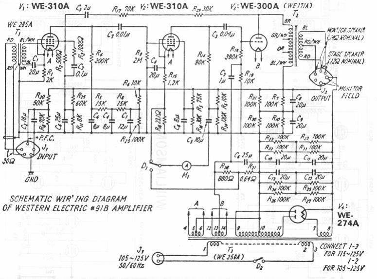 western electric 91 b schematic