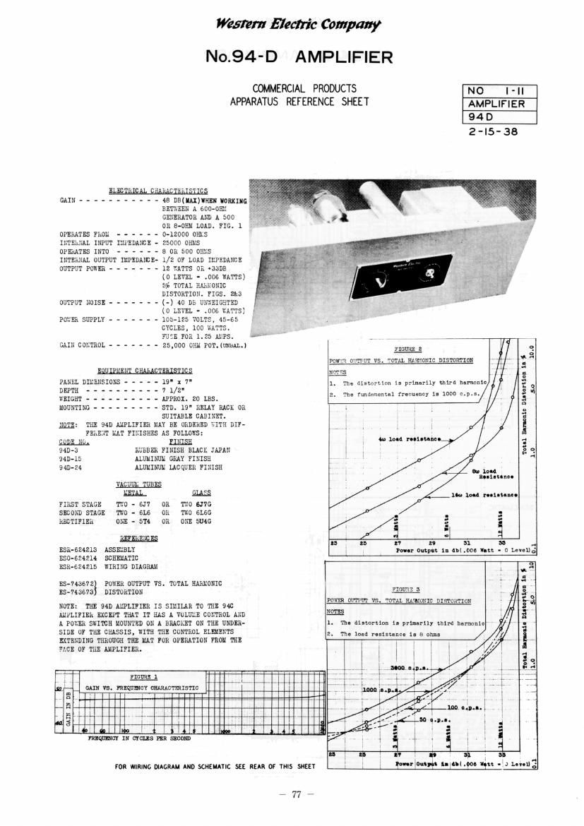 western electric 94 d schematic