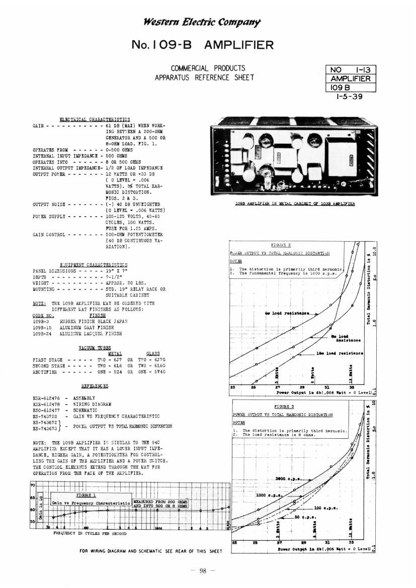 western electric 109 b schematic