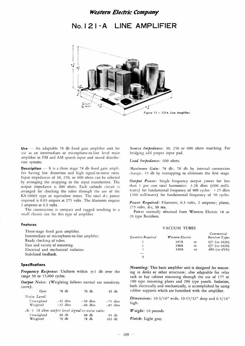 western electric 121 a schematic