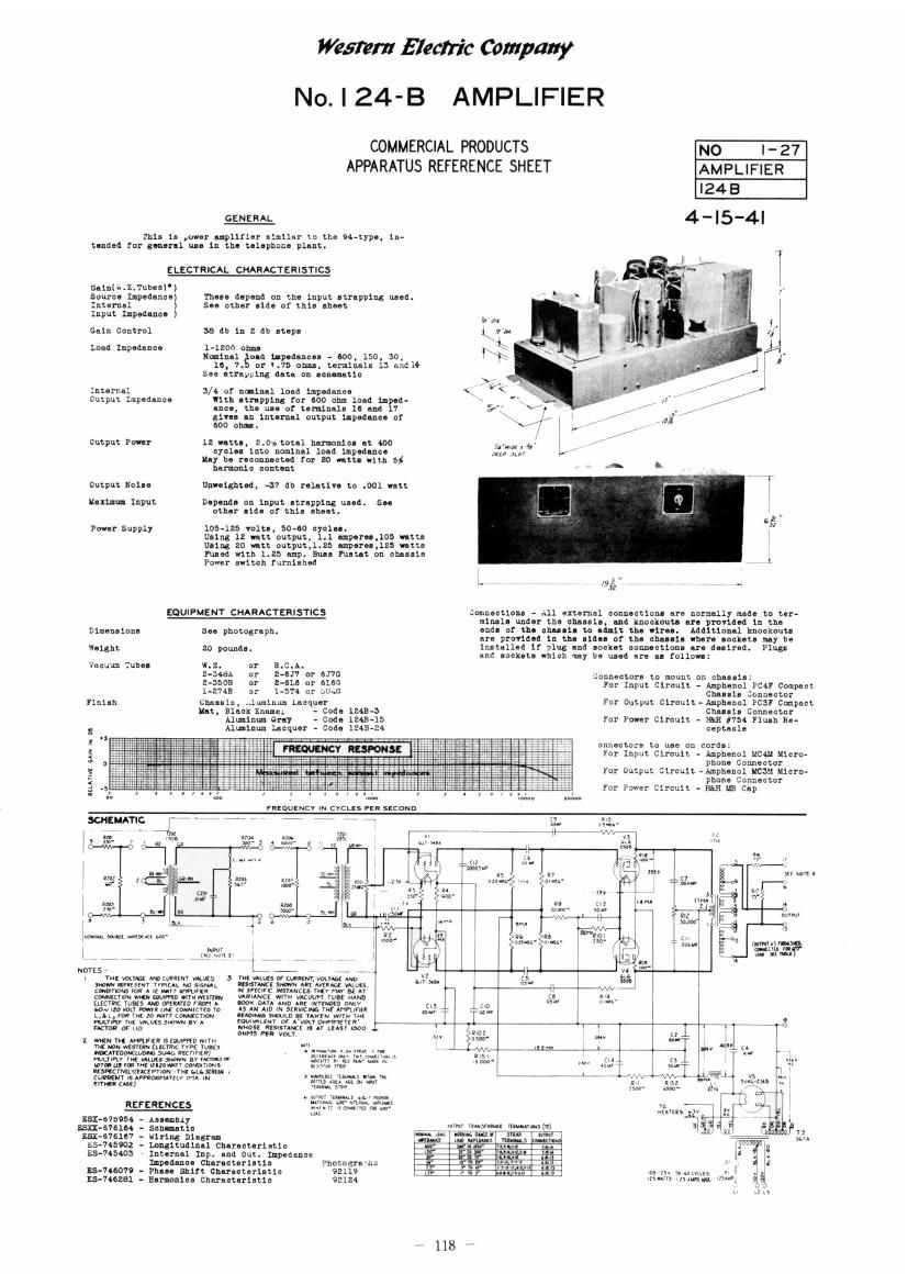 western electric 124 b schematic