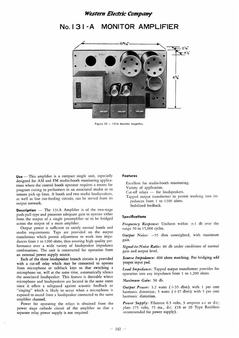 western electric 131 a schematic