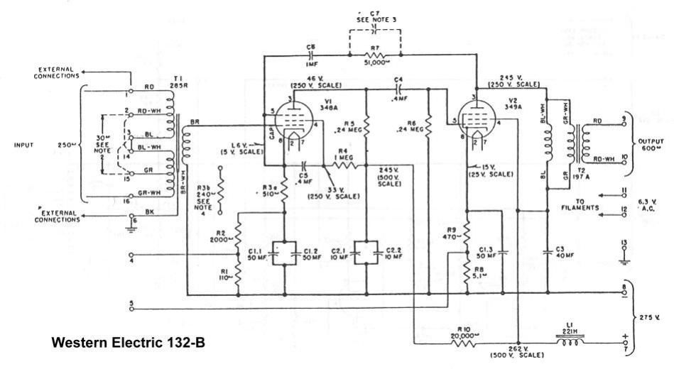 western electric 132 b schematic
