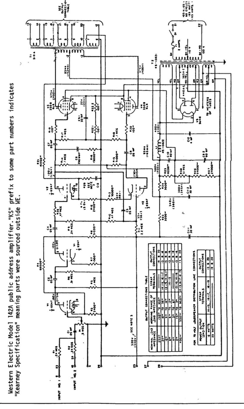 western electric 142 a schematic