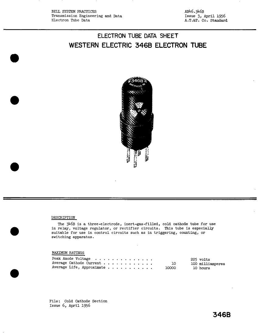 western electric 346 b brochure