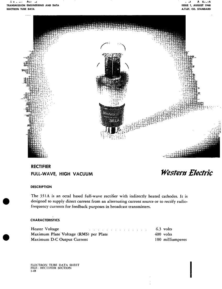 western electric 351 a brochure