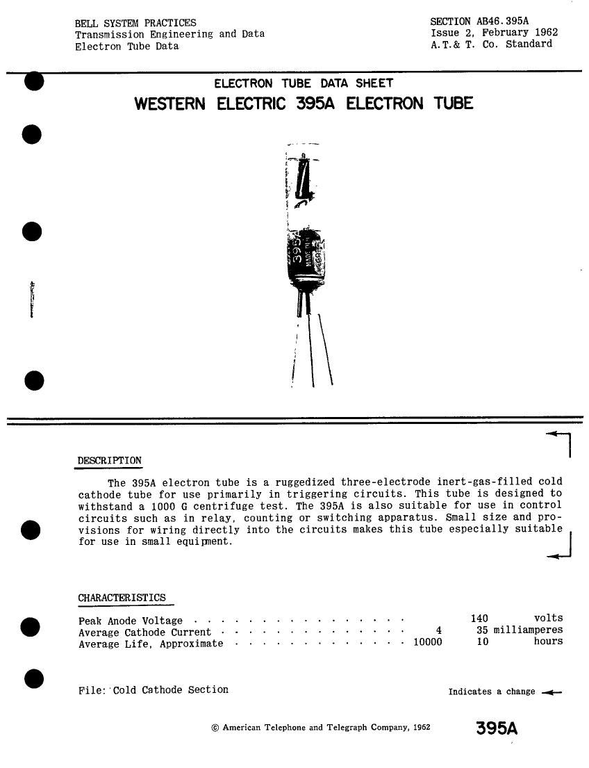 western electric 395 a brochure