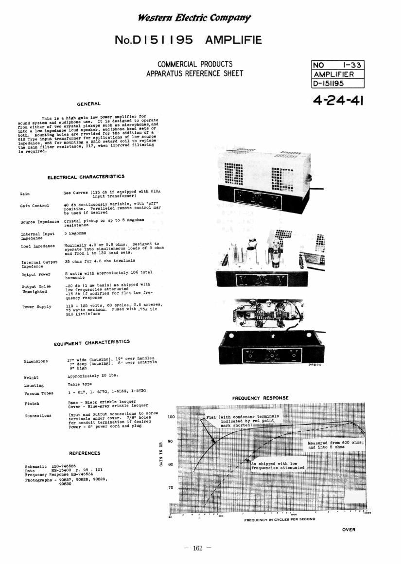 western electric d 151 schematic