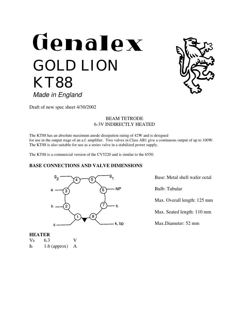 western electric kt 88 brochure