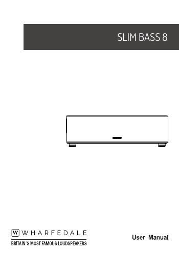 wharfedale slim bass 8 manual 90430