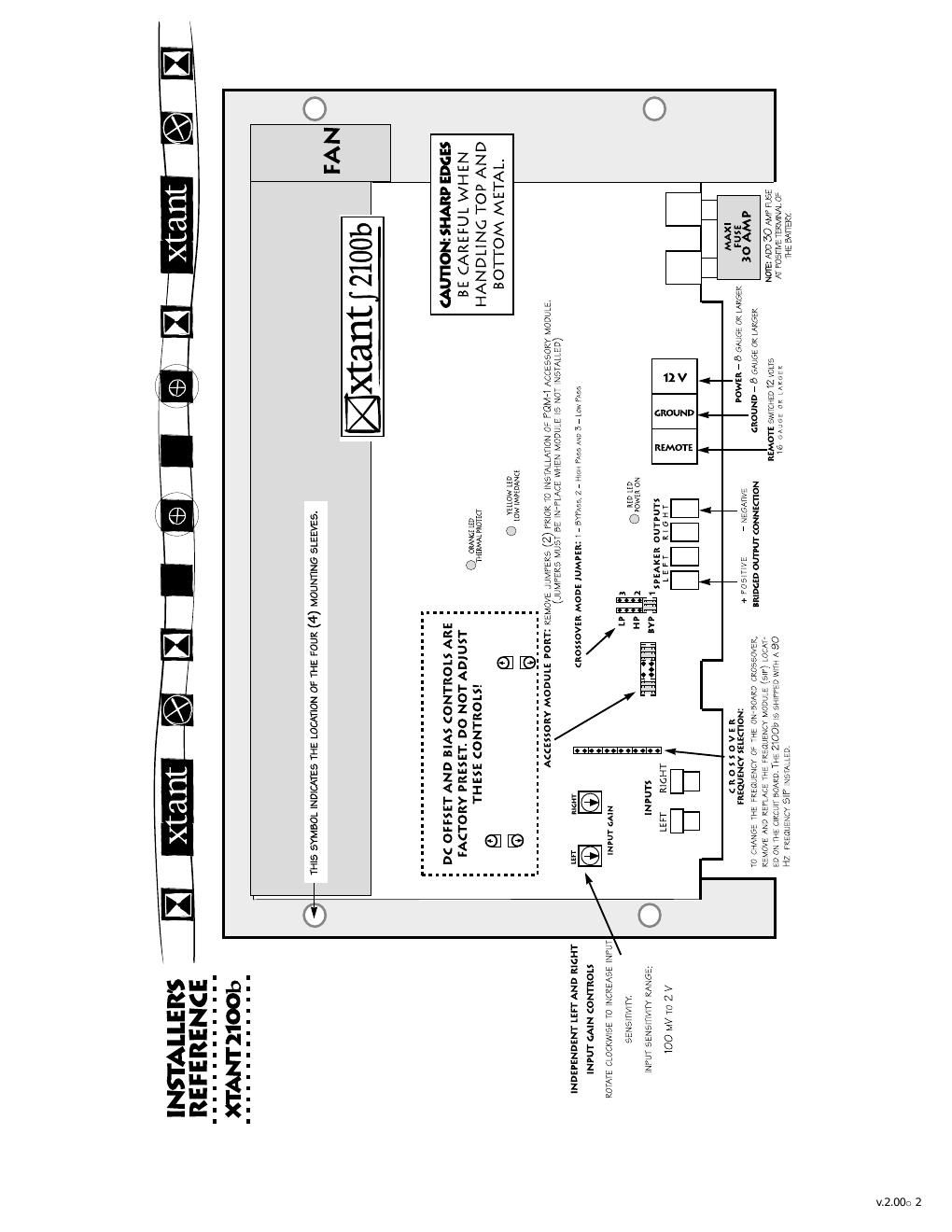 xtant 2100 b owners manual