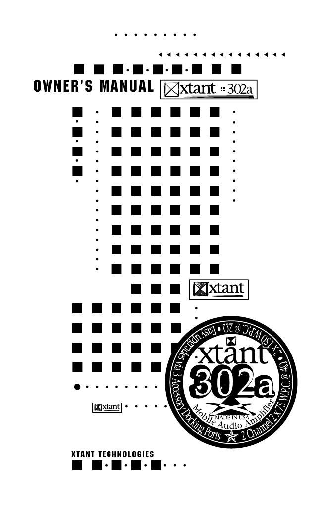 xtant 302 a owners manual