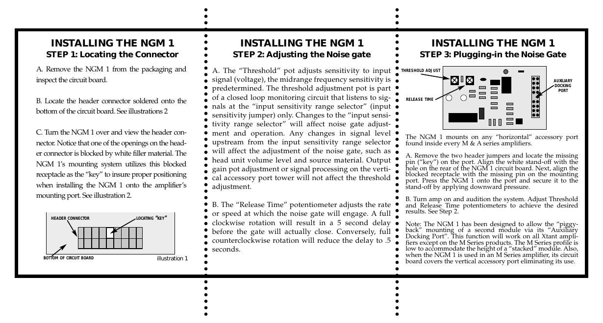 xtant ngm 1 owners manual