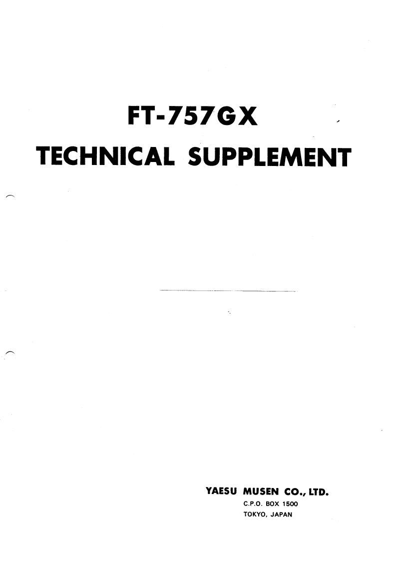 yaesu ft 757 gx owners manual