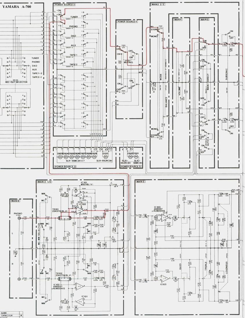 yamaha a 700 schematic