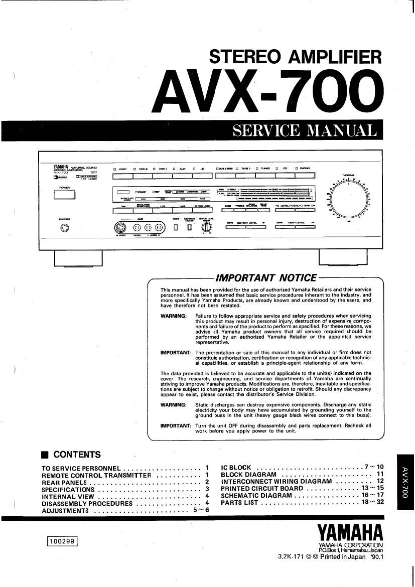 yamaha avx 700