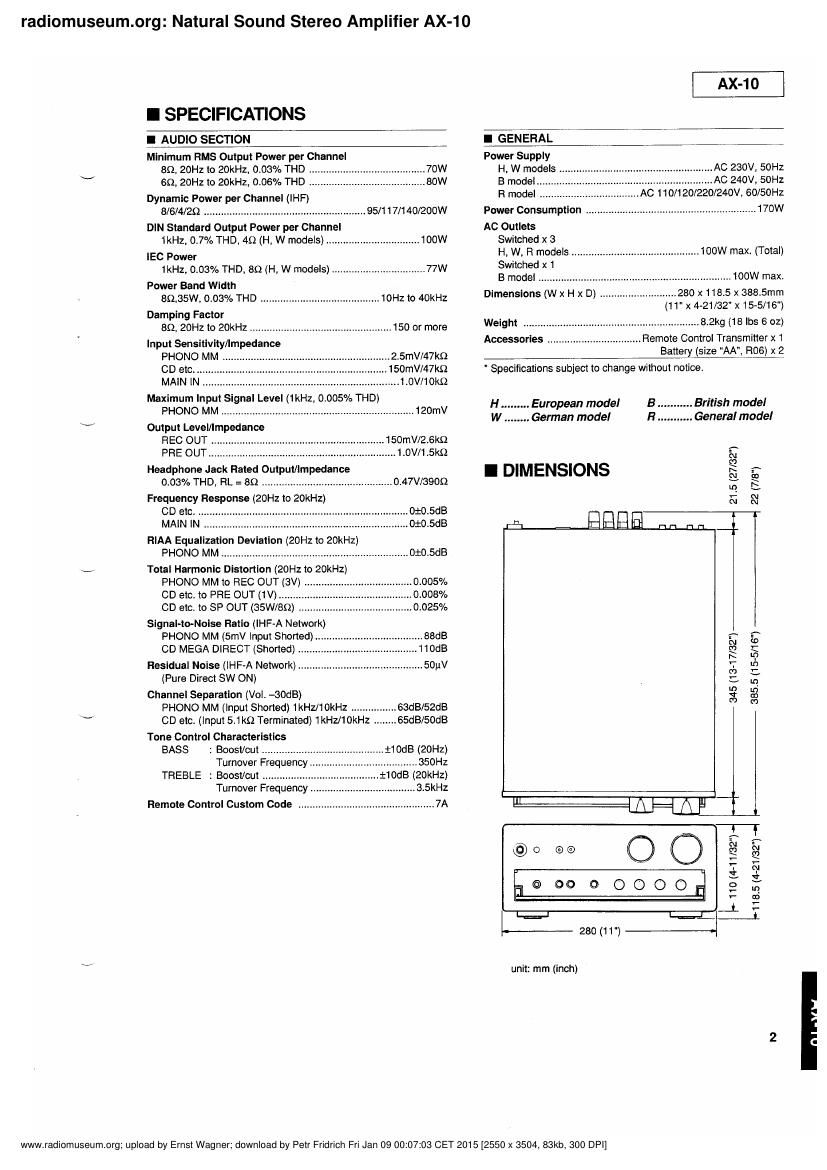 yamaha ax 10 schematic