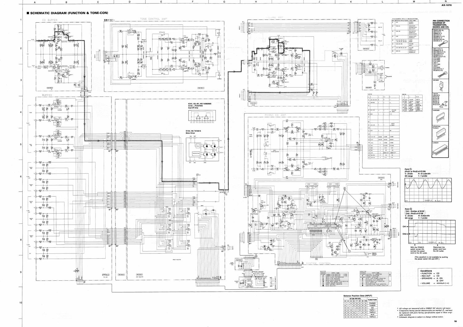 yamaha ax 1070 schematic
