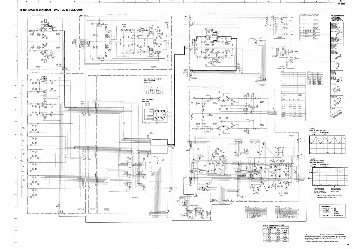 yamaha ax 1070 schematic