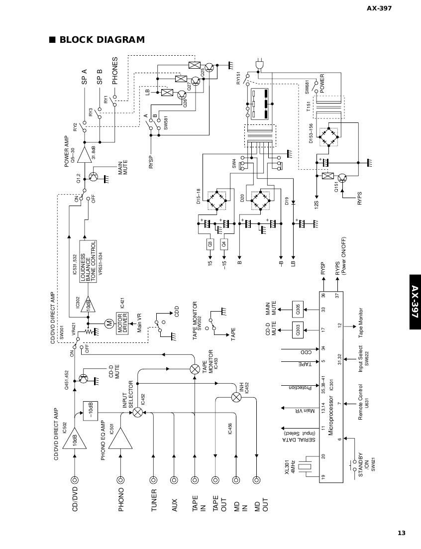 yamaha ax 397 schematic