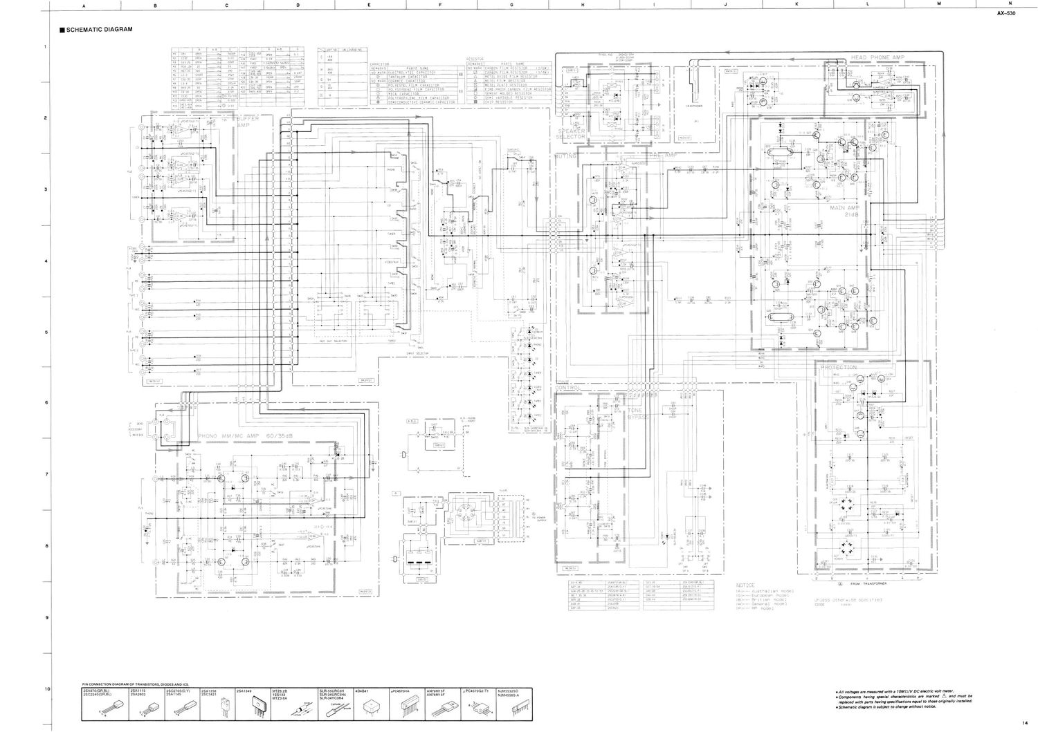 yamaha ax 530 schematic