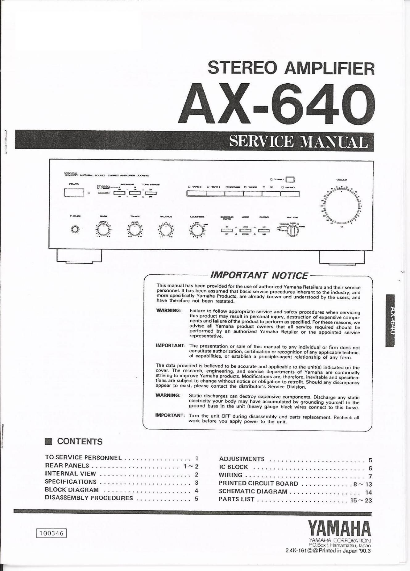 yamaha ax 640