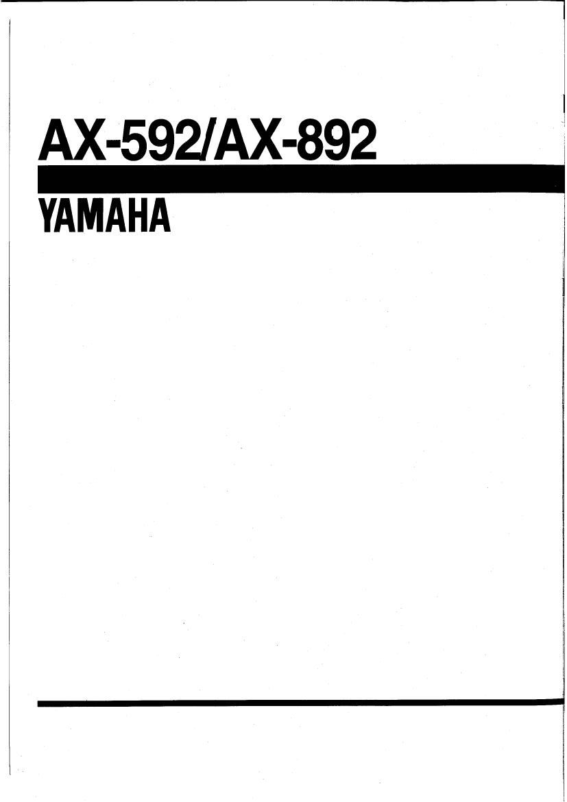yamaha ax 892