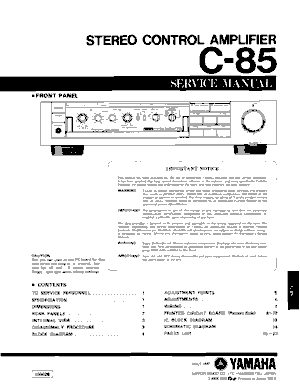 Free Audio Service Manuals - y / yamaha / yamaha-c