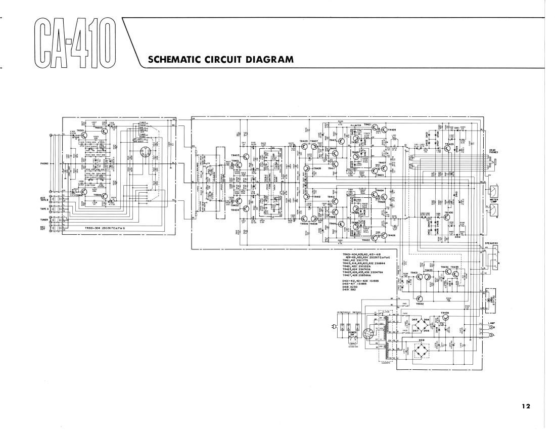 yamaha ca 410 schematic