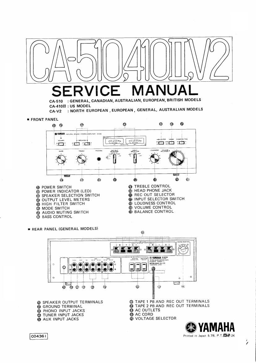 yamaha ca 510