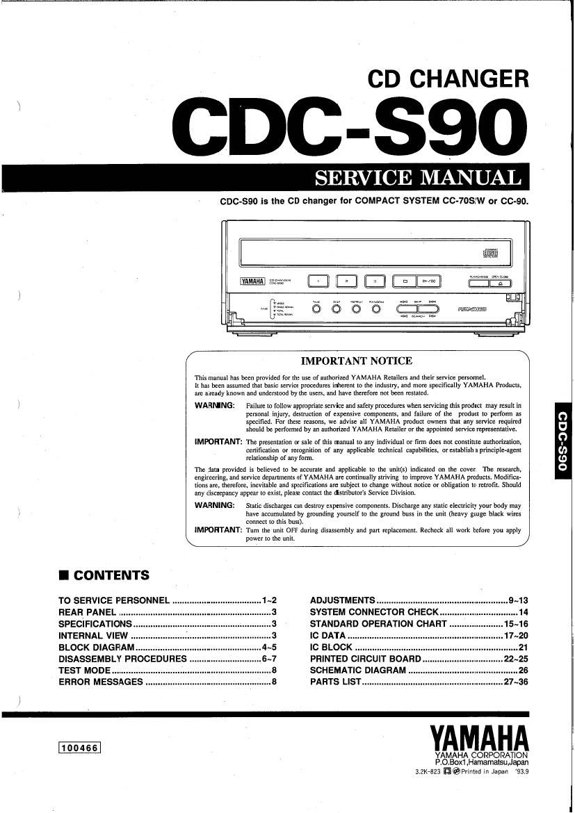 yamaha cdcs 90