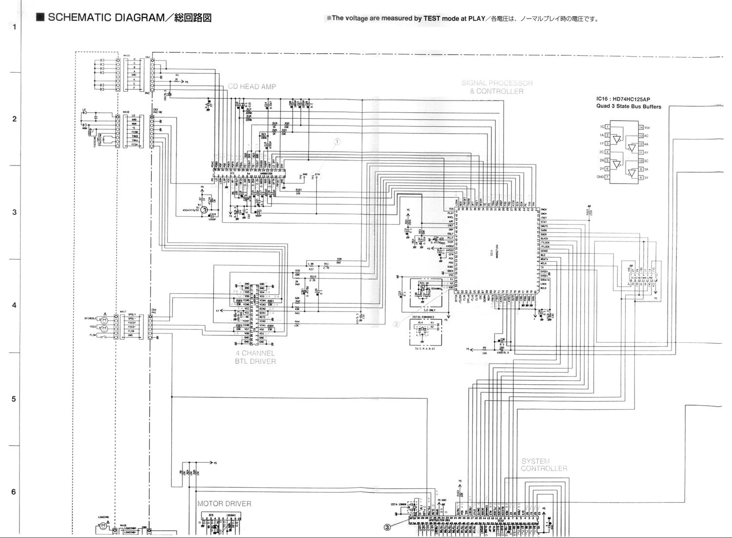 yamaha cdx 390 schematic