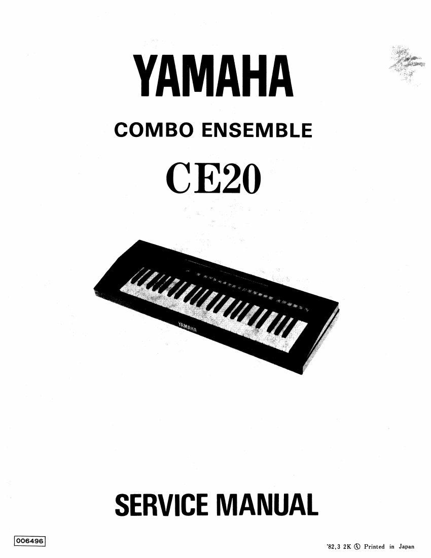 Yamaha CE 20 Service Manual