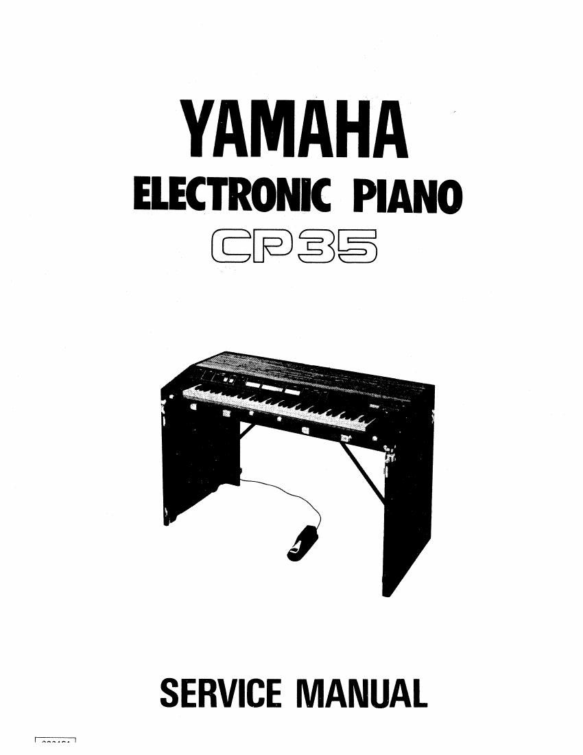 Yamaha CP 35 Service Manual