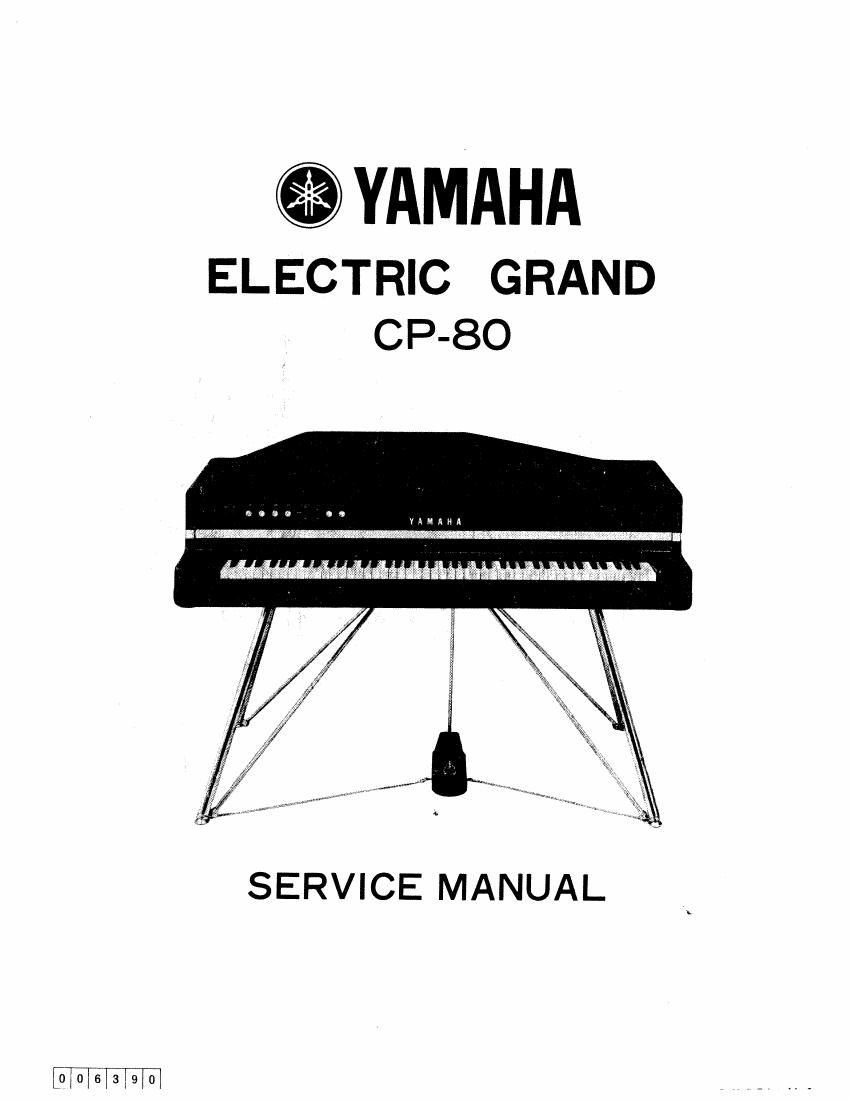 Yamaha CP 80 Service Manual