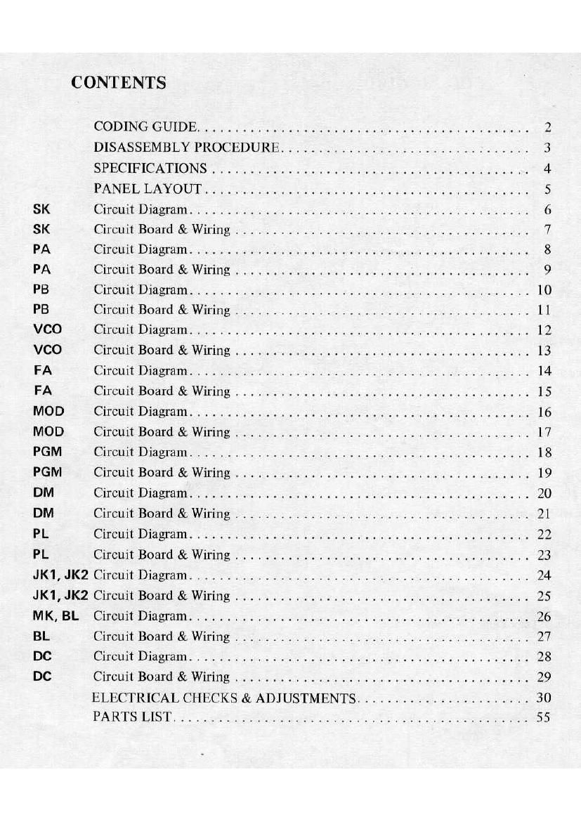 Yamaha CS 20M Service Manual