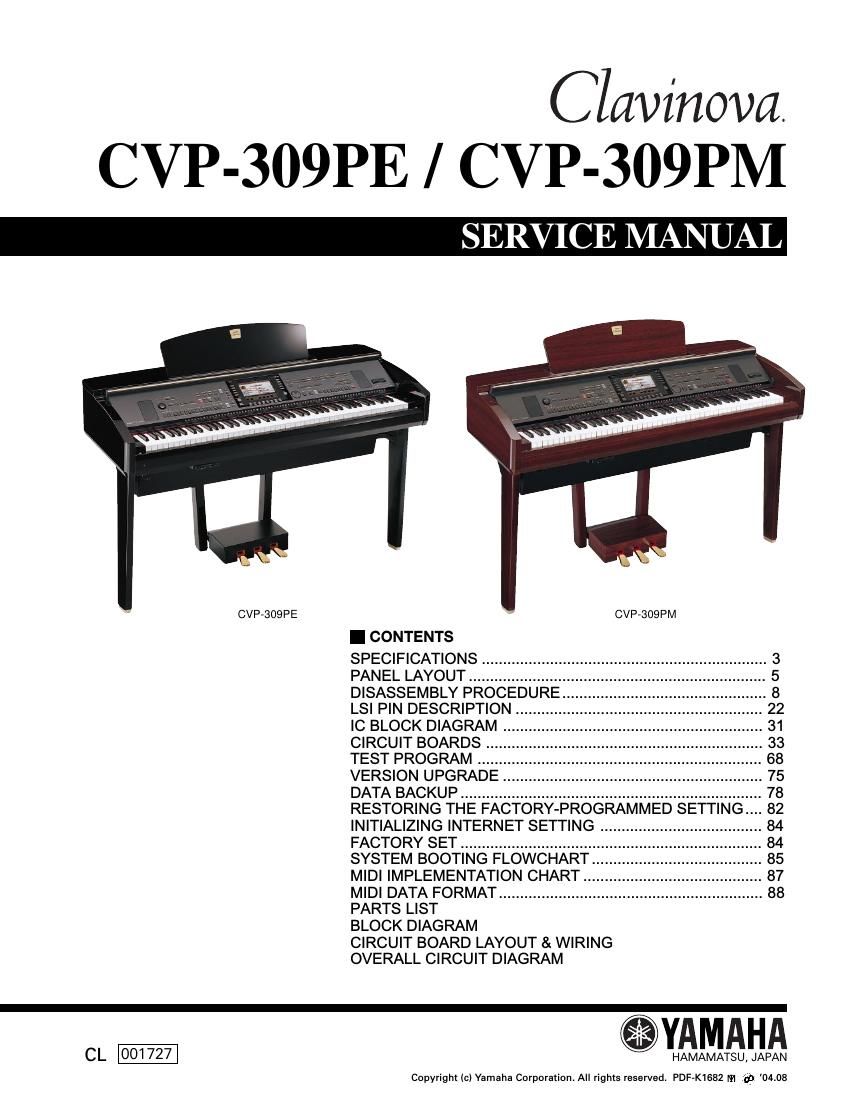 yamaha cvp 309