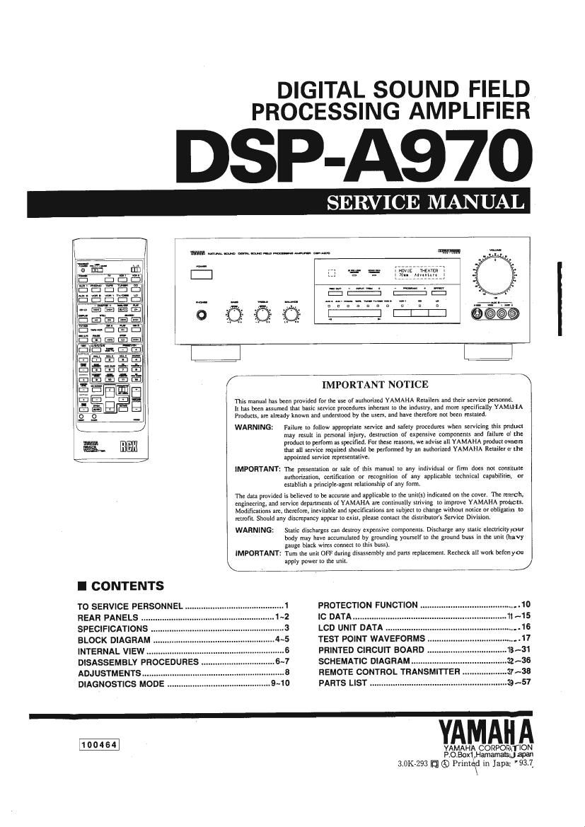 yamaha dsp a970 1