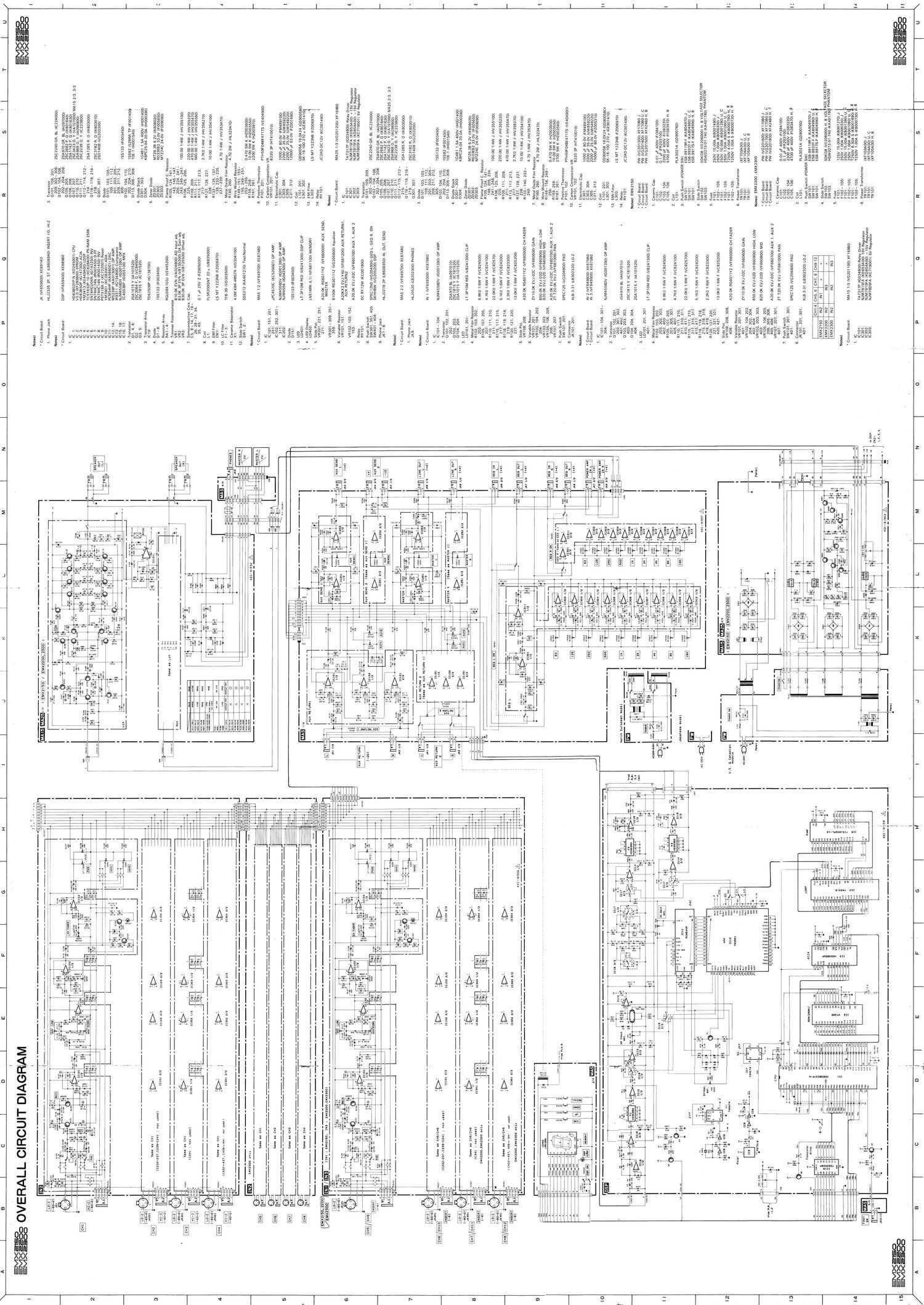 yamaha emx 2200 OA C